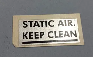 CESSNA P/N 35-410286BK/ALUM PLACARD BLACK/ ALUM